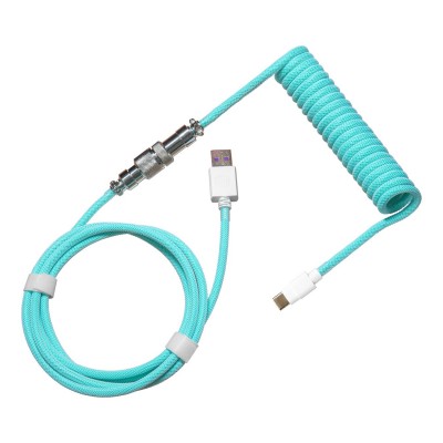 Cooler Master Coiled Cable Type-C - Pastel Cyan